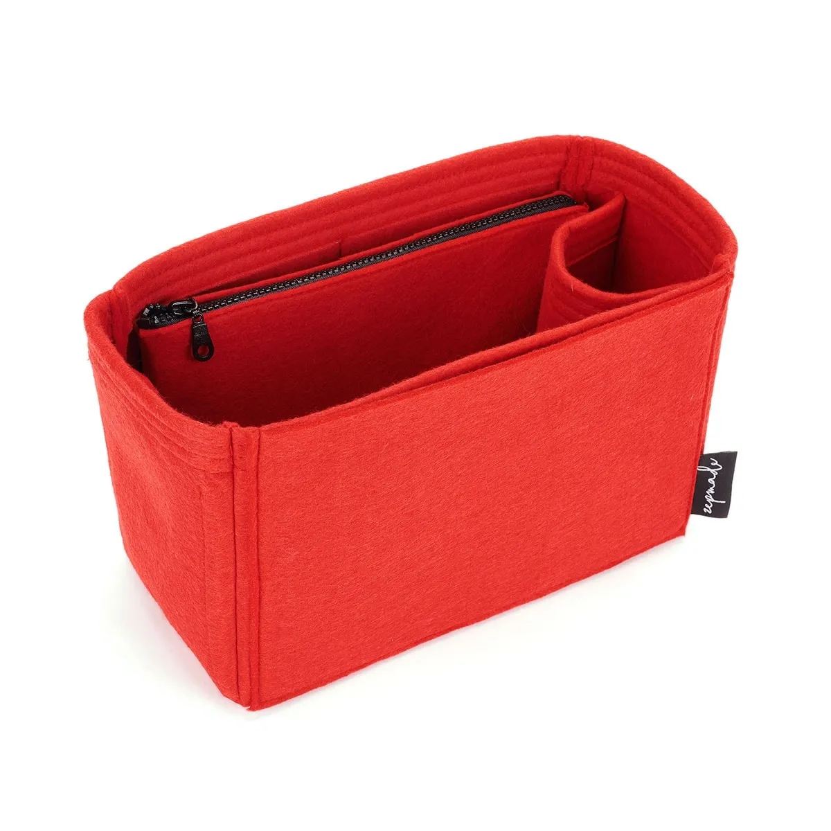 Louis Vuitton Neverfull Organizer Insert, Bag Organizer with Zipper Side Pouch and Single Bottle Holder