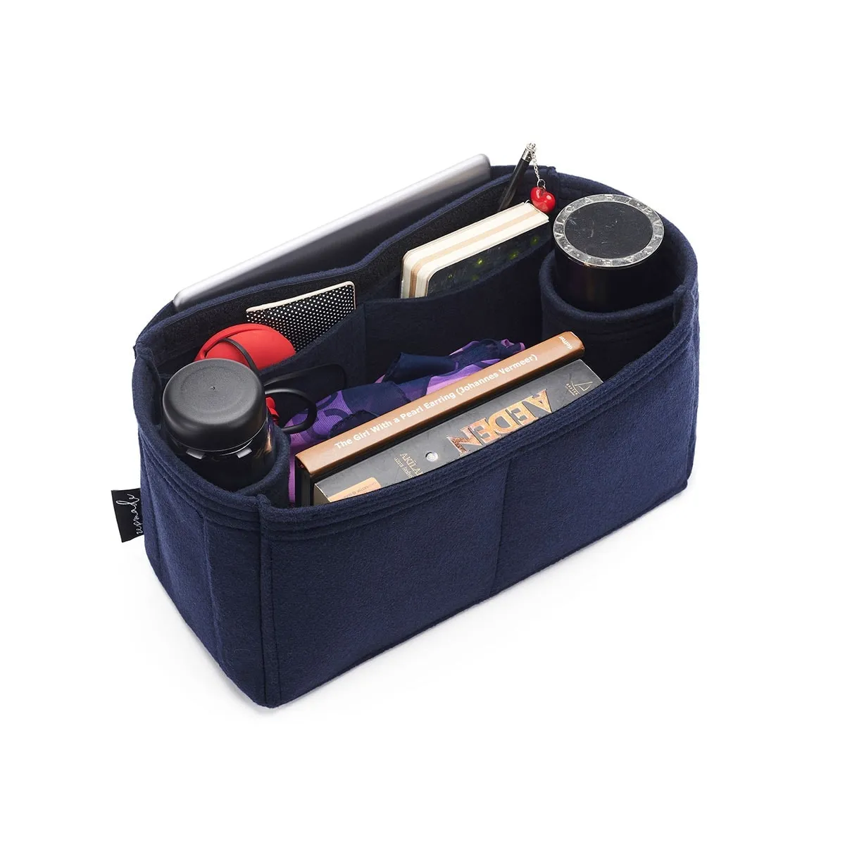Louis Vuitton Neverfull Organizer Insert, Bag Organizer with Zipper Top Closure and Double Bottle Holders