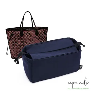 Louis Vuitton Neverfull Organizer Insert, Bag Organizer with Zipper Top Closure and Double Bottle Holders