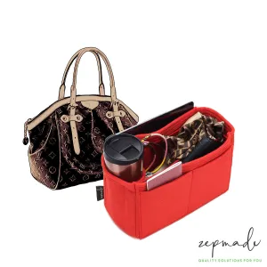 Louis Vuitton Tivoli GM Purse Organizer Insert, Bag Organizer with Single Bottle Holder and Exterior Pockets