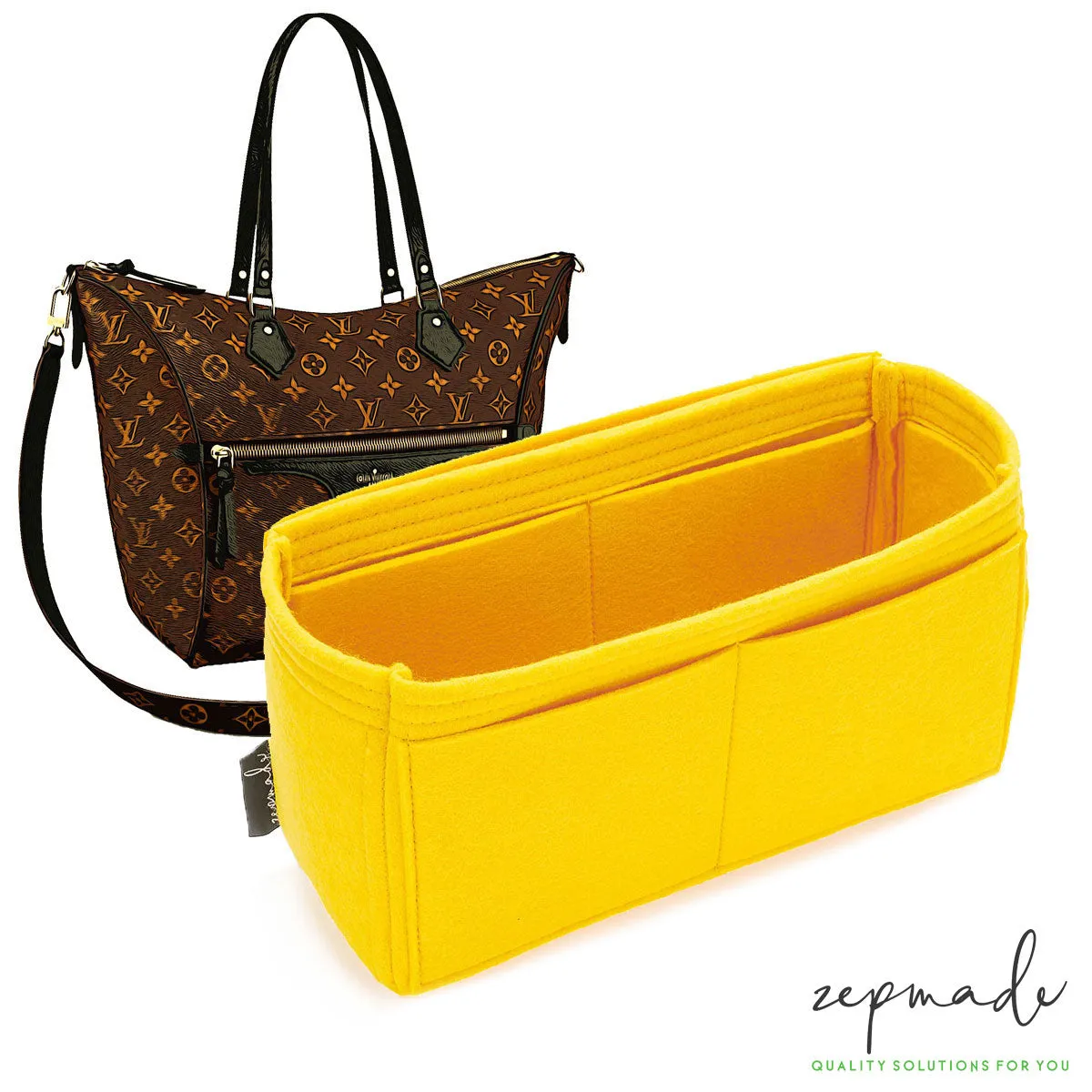 Louis Vuitton Tournelle Organizer Insert, Classic Model Bag Organizer with Exterior Pockets