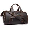 MARRANT 1133 Handmade Crazy Horse Leather Duffle Bags Large Men Travel Weekender Overnight Bag Genuine Leather Travel Bag