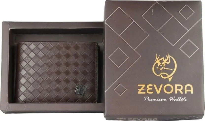 Men Ethnic ,Trendy Black Genuine Leather Wallet (4 Card Slots)