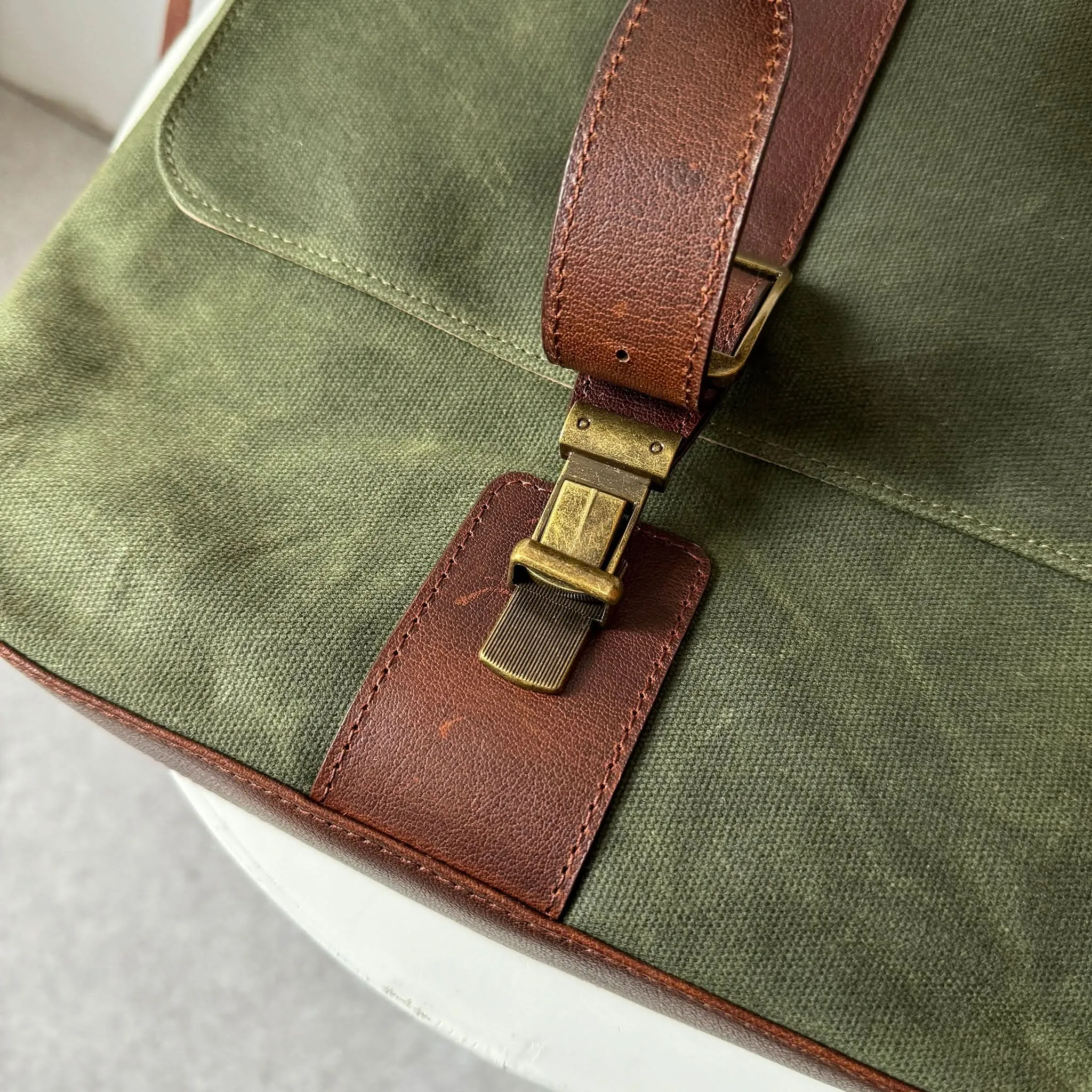Messenger Bags, Maxwell Leather/Waxed Canvas Messenger Bags
