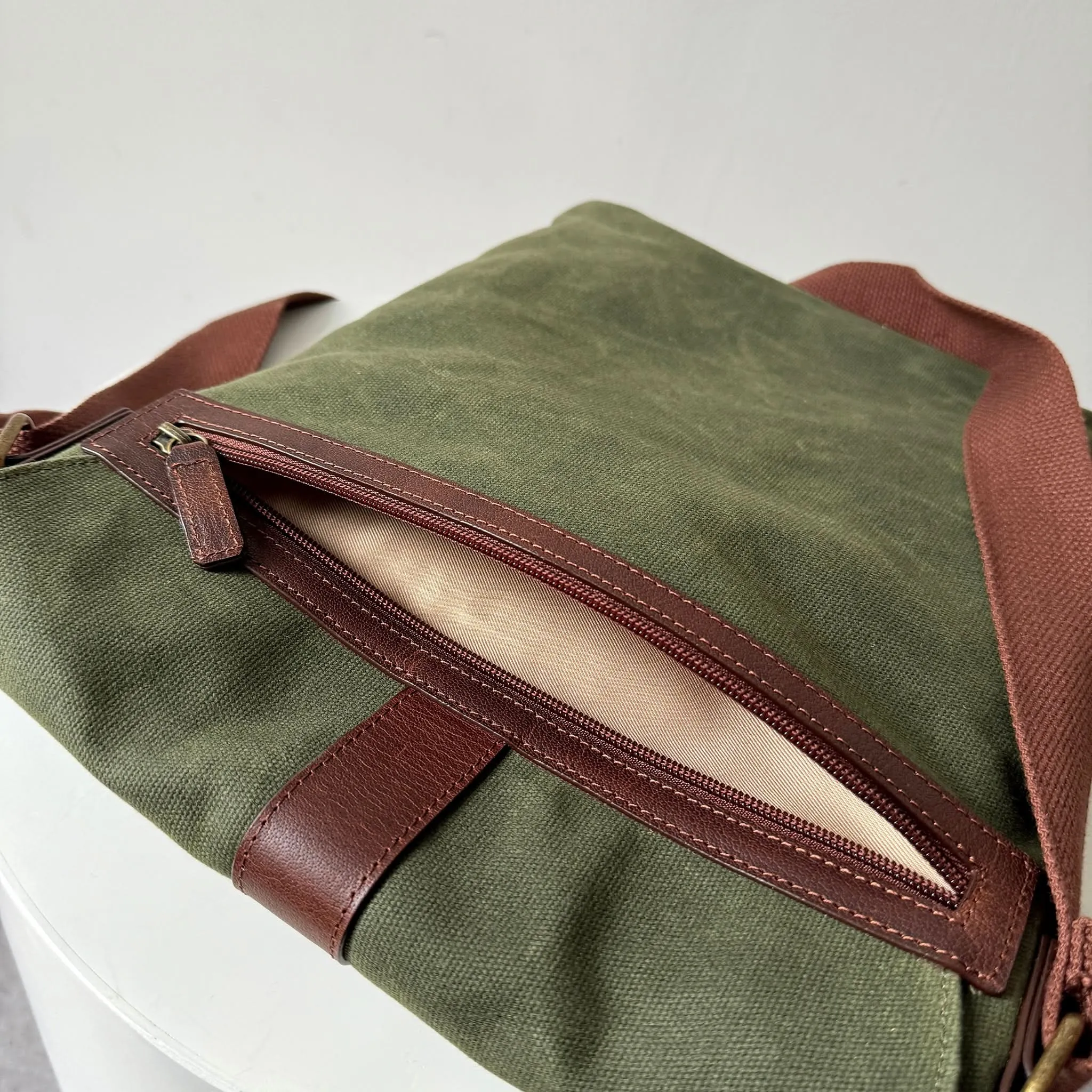 Messenger Bags, Maxwell Leather/Waxed Canvas Messenger Bags