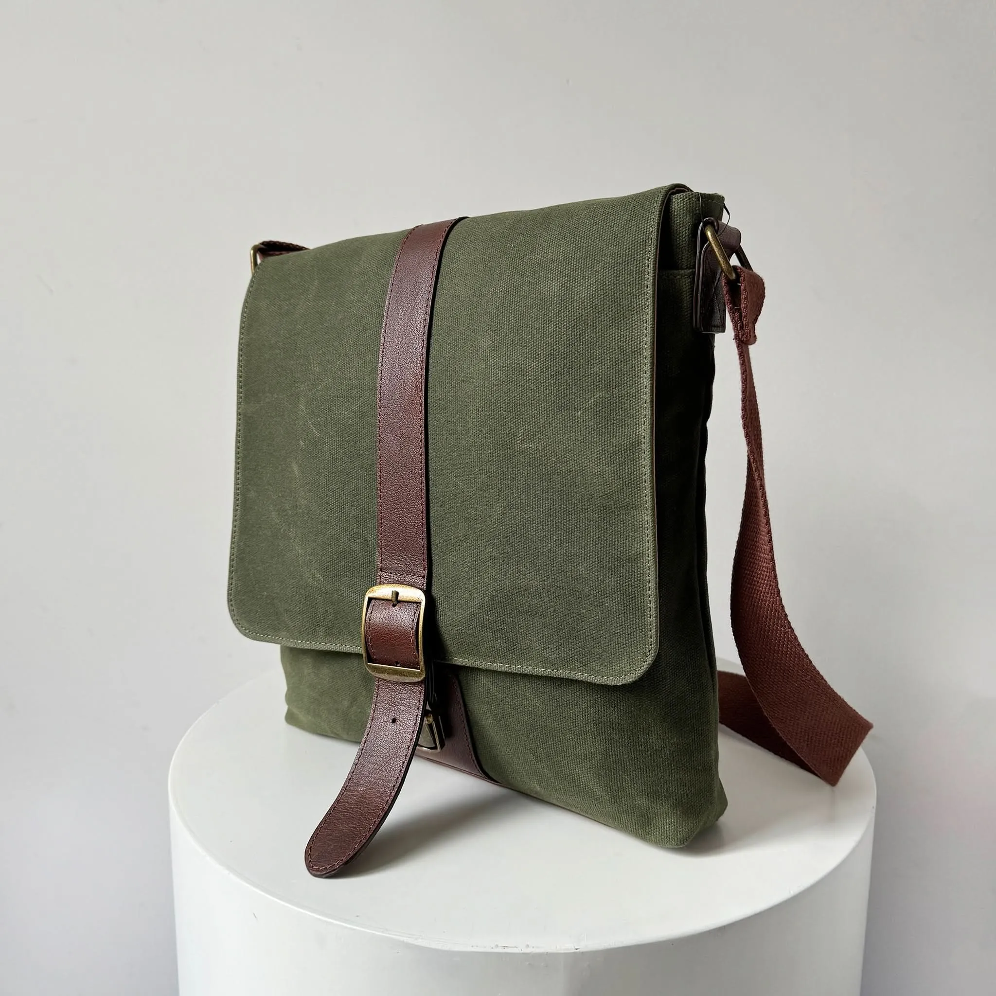 Messenger Bags, Maxwell Leather/Waxed Canvas Messenger Bags