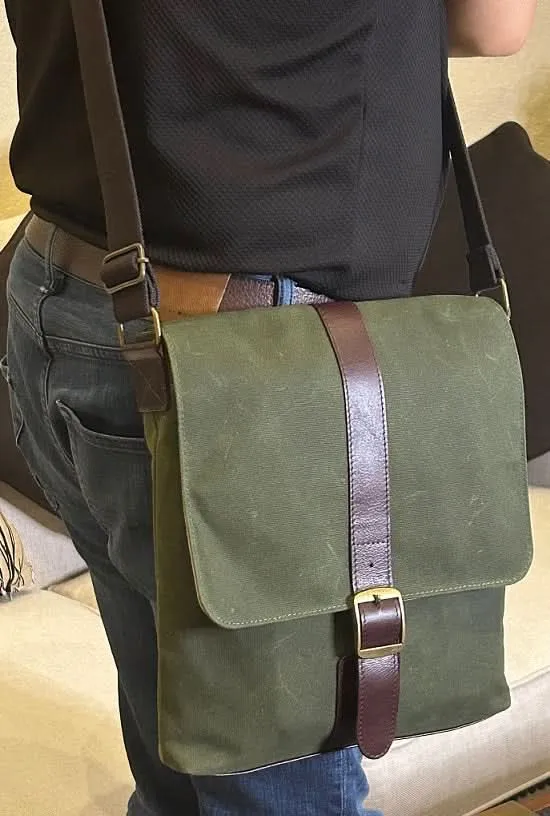 Messenger Bags, Maxwell Leather/Waxed Canvas Messenger Bags