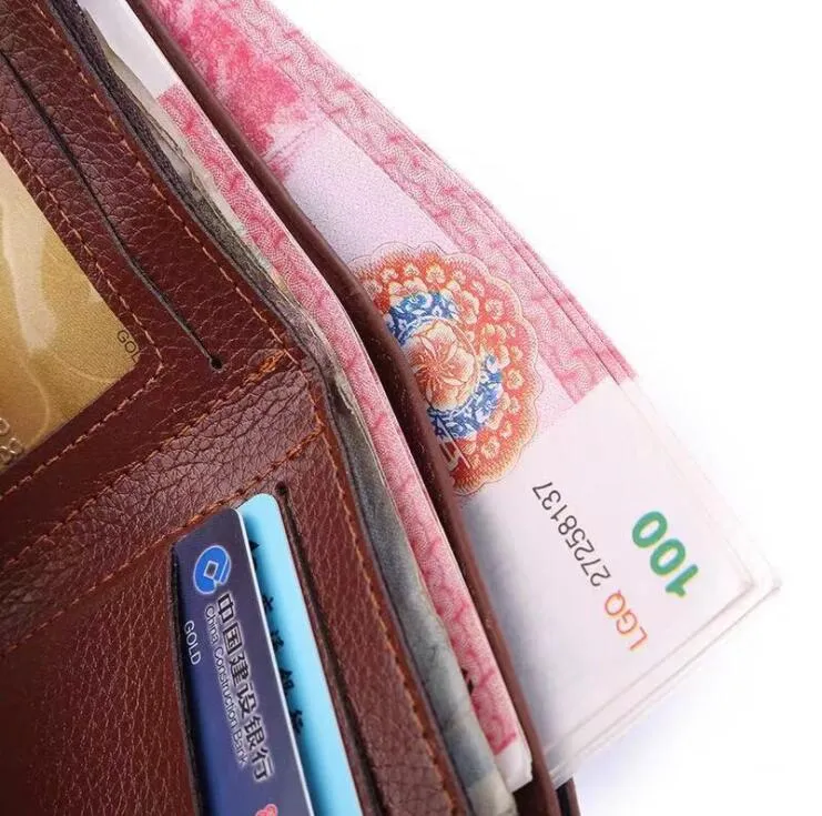 New design 2021 cheap Wholesale pi leather wallet for men