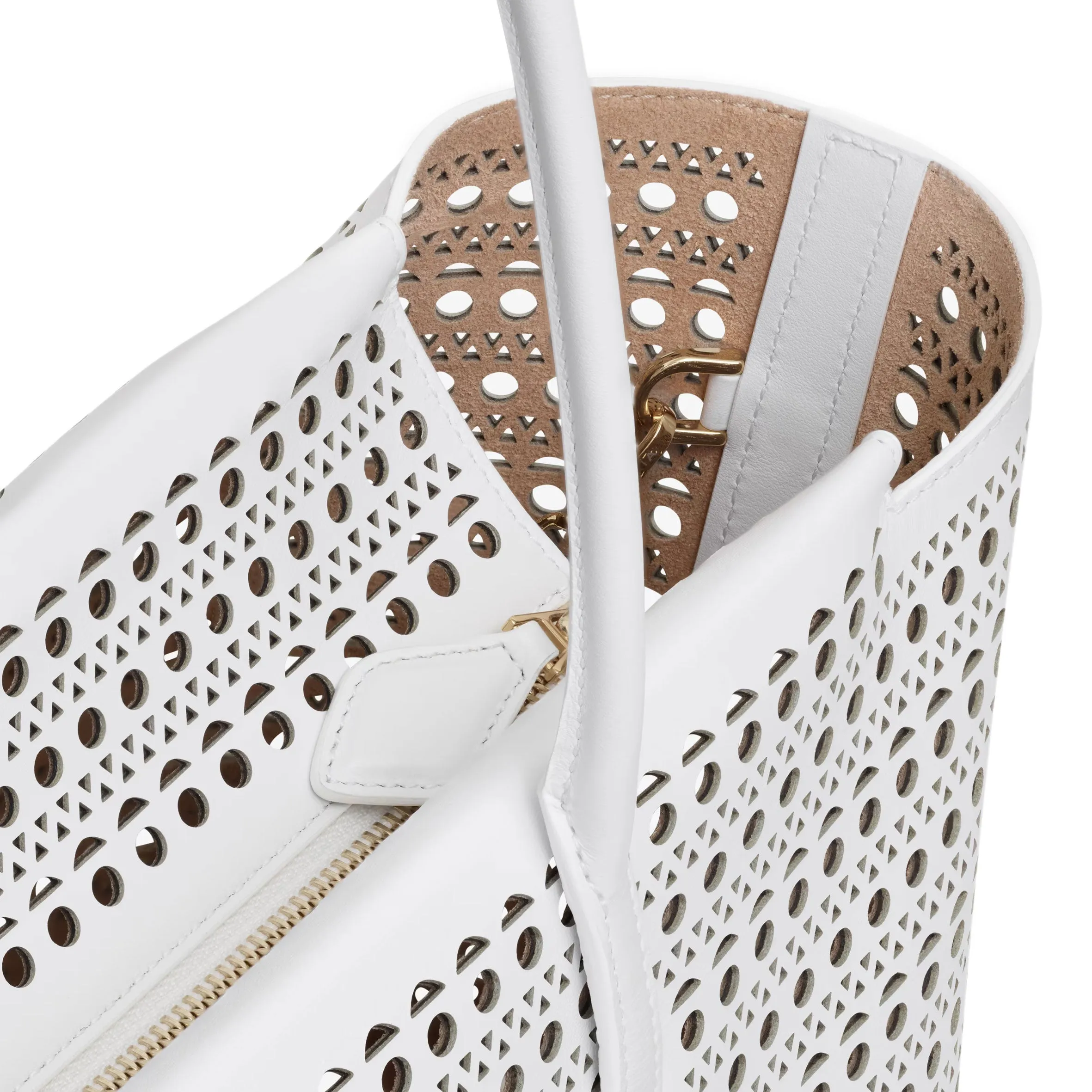 New Mina 32 in Vienne Calfskin, White