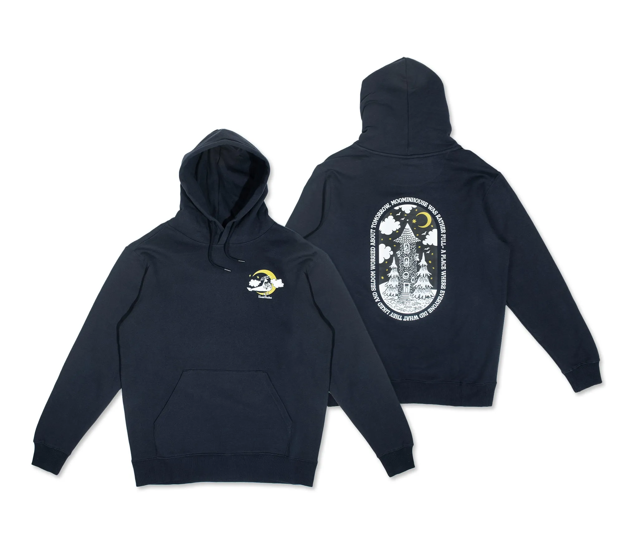 Organic Premium Hoodie Moominhouse - Navy