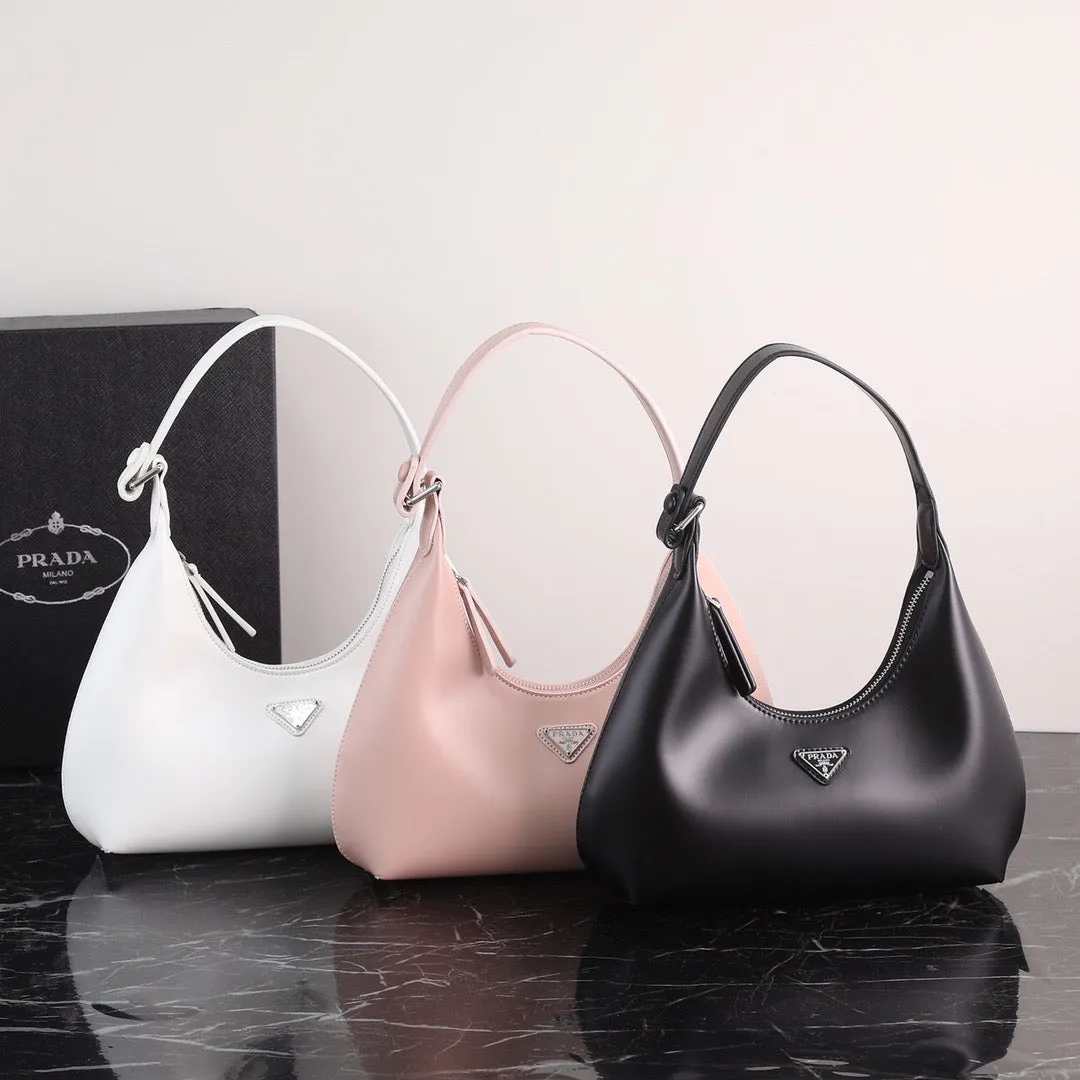 PD229 Prada Leather Shoulder Bag / 9.4x5.5inch
