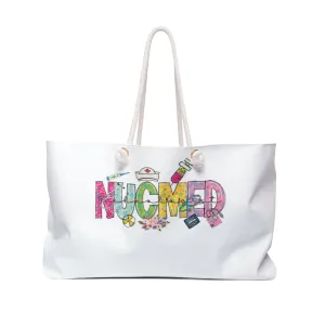 Personalised/Non-Personalised Weekender Bag, NUCMED Tech, Large Weekender Bag, Beach Bag, Book Bag