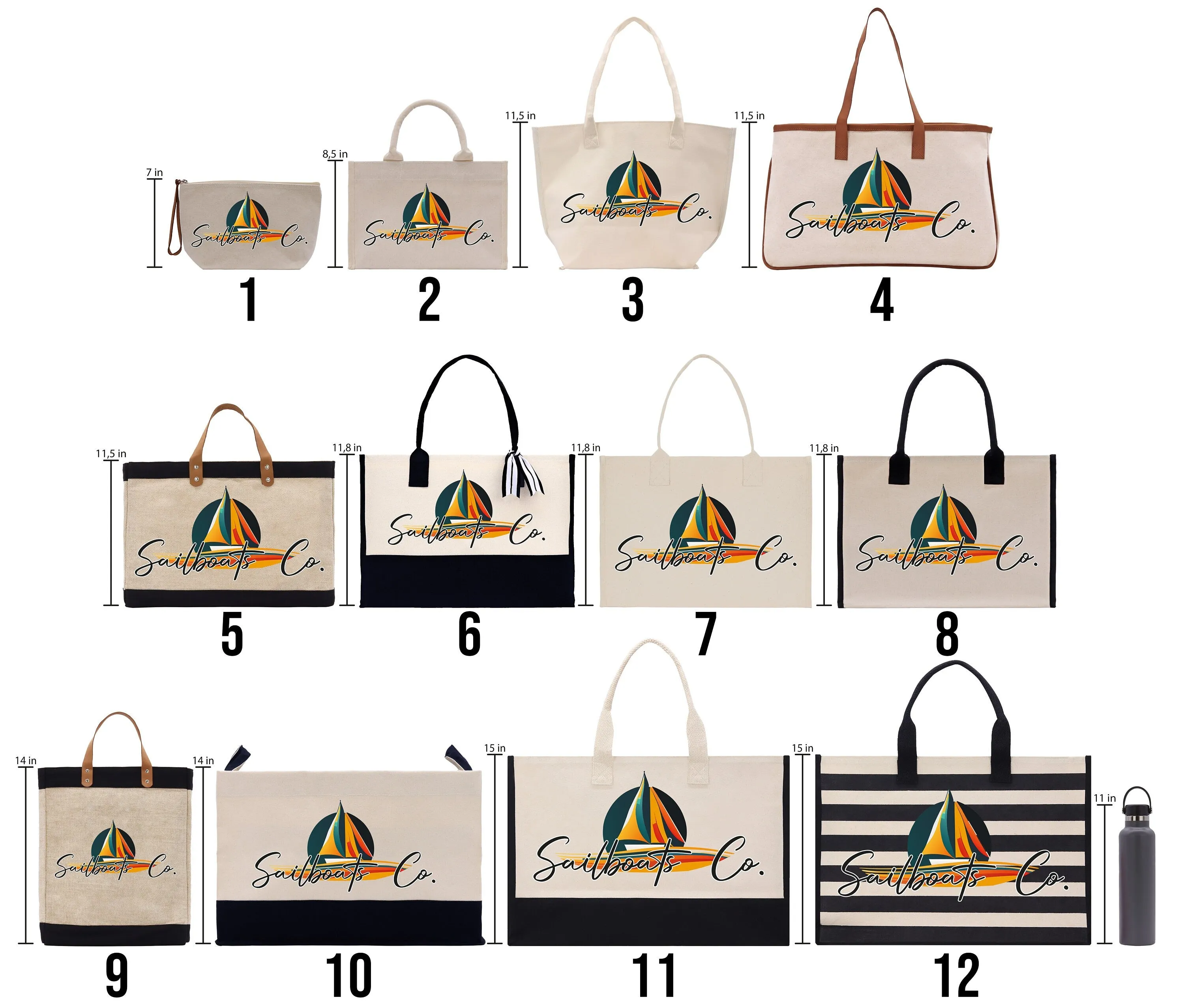 Personalized Name Cotton Canvas Hand Bag Custom Bridesmaid Gift Hand Bag Magnetic Closure Gift for Her (CNP1001)