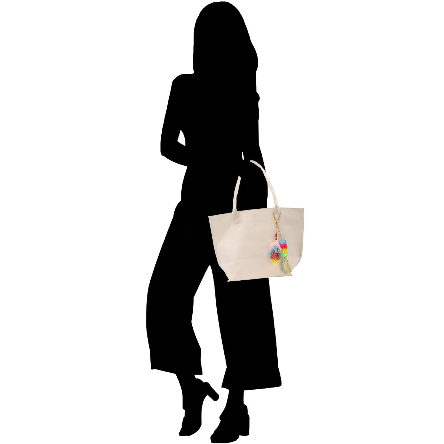 Personalized Name Cotton Canvas Hand Bag Custom Bridesmaid Gift Hand Bag Magnetic Closure Gift for Her (CNP1001)