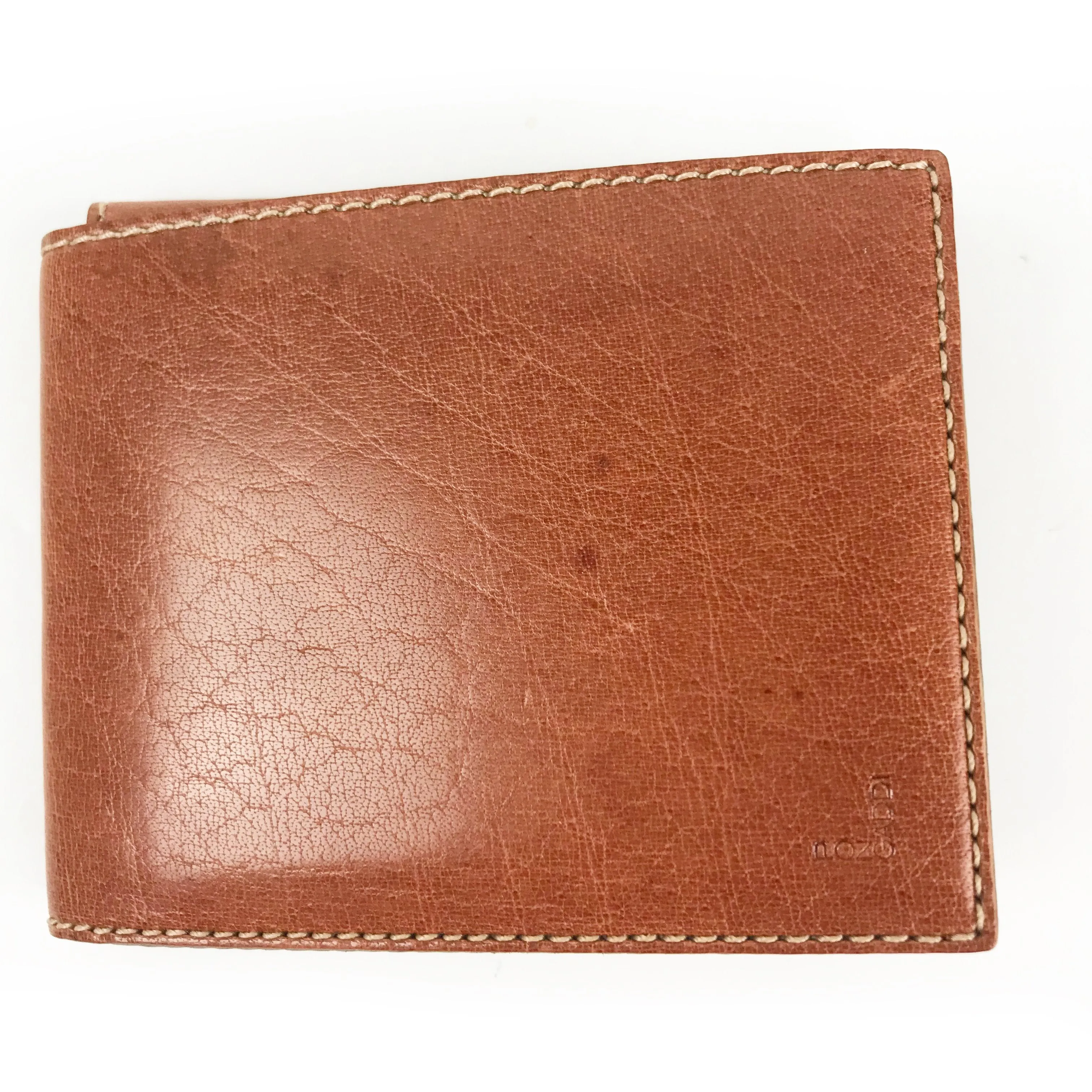 Pong Gaddi Tri-Fold Wallet: Tan
