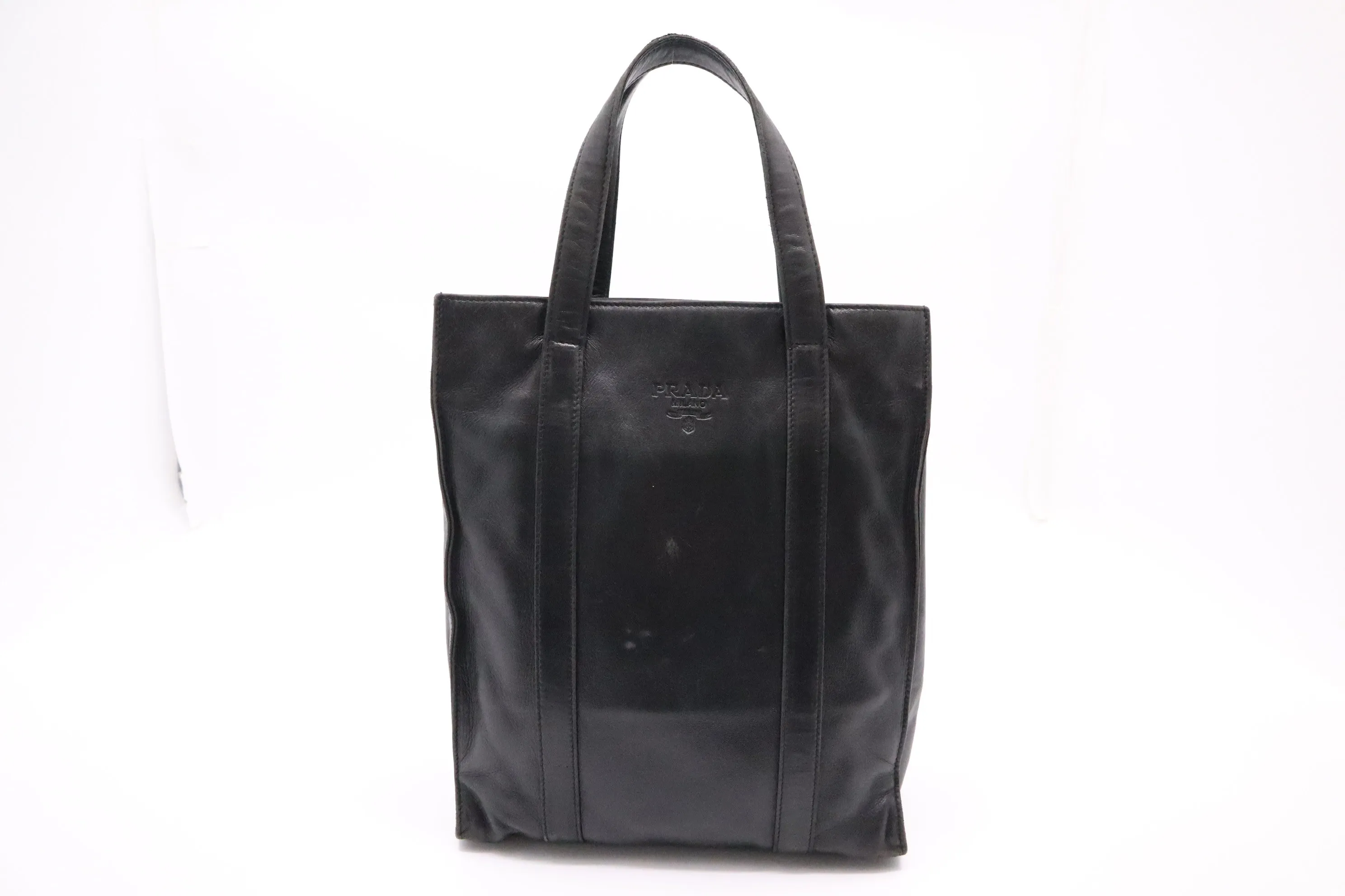 Prada Tote in Black Leather