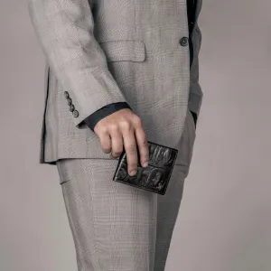 Ready to ship Luxury Corporate  Gift | Great Dane |  Leather Belt, Wallet Set  for Men |  Color: Blue