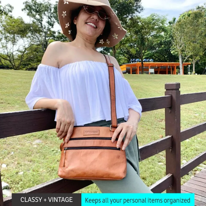 Rofozzi Hazel Leather Crossbody Bag