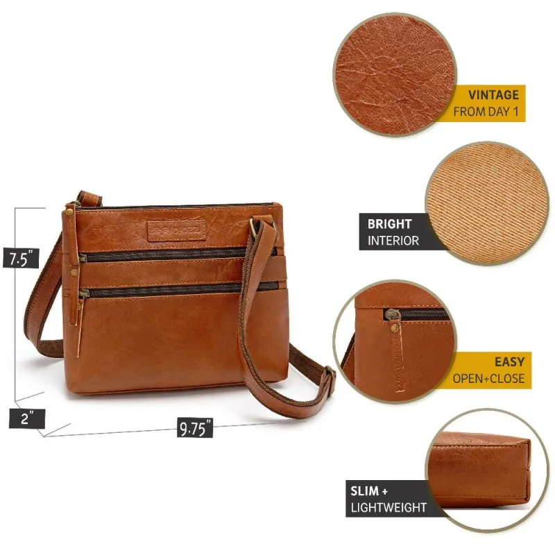 Rofozzi Hazel Leather Crossbody Bag