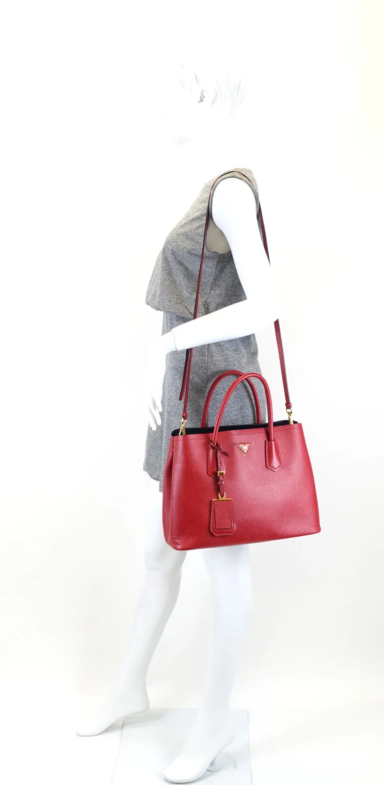 Saffiano Cuir Double Handle Tote Bag