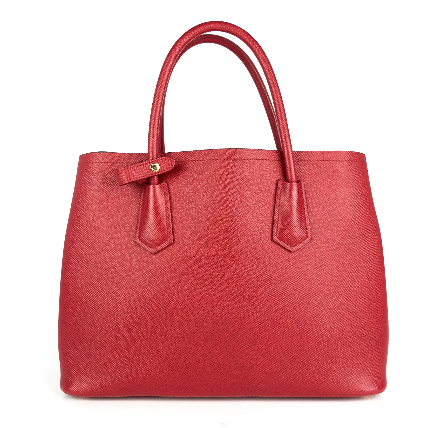 Saffiano Cuir Double Handle Tote Bag
