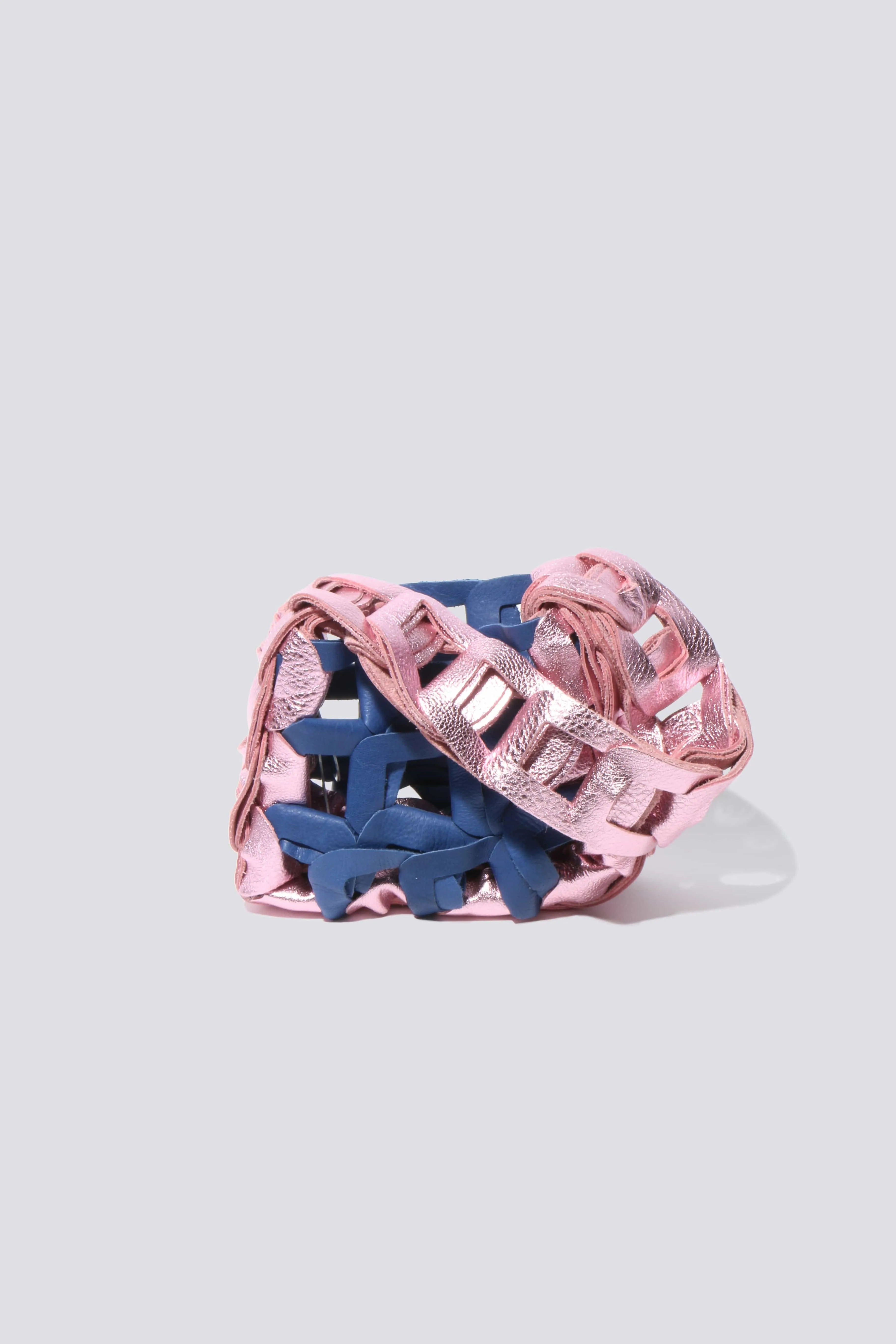 Sea and Metallic Pink Mini Links Tote
