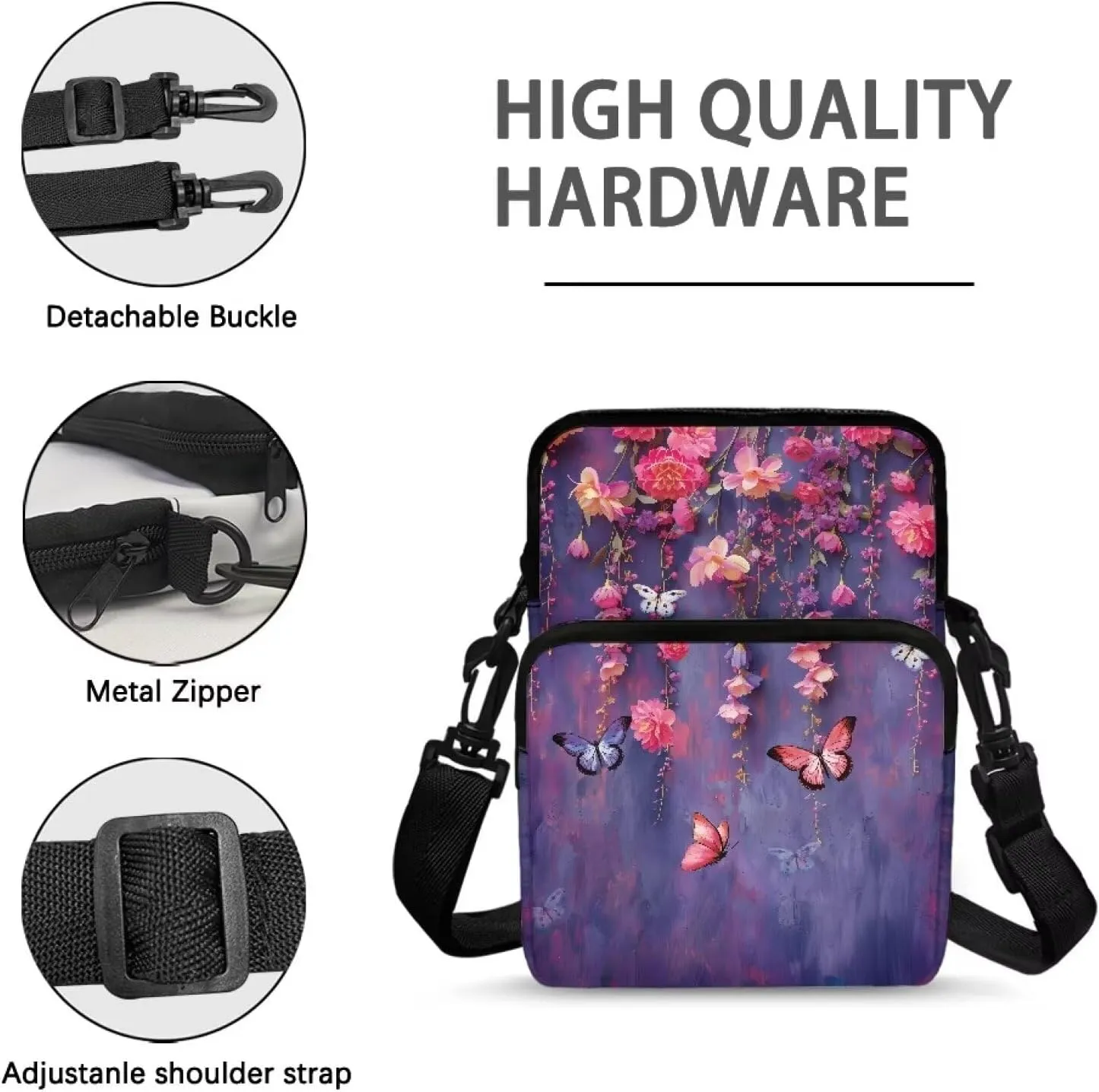Small Small Messenger for Women Men Crossbody Bags Handbags Purses Fanny Pack Wallet Bag Coin Purse Backpack