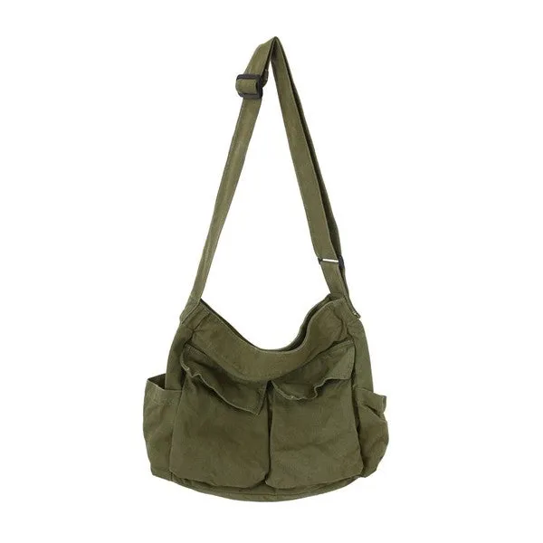 TEEK - Oversized Canvas Messenger Bag