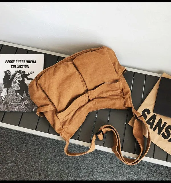 TEEK - Oversized Canvas Messenger Bag