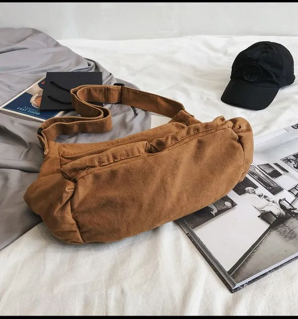 TEEK - Oversized Canvas Messenger Bag