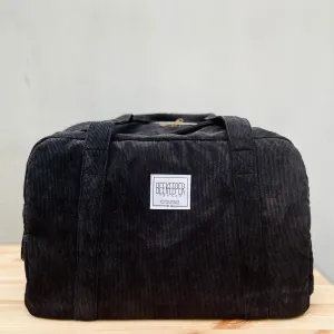The Panda Black Corduroy 🐼 Large BeeKeeper Weekender (Masterpiece)