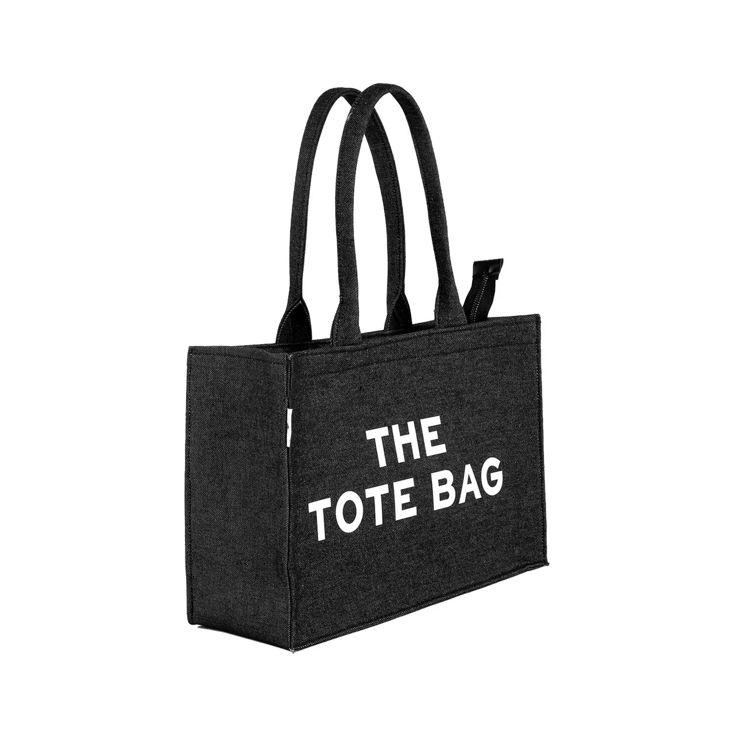 The Tote Bag - Black Denim Mimi Bag