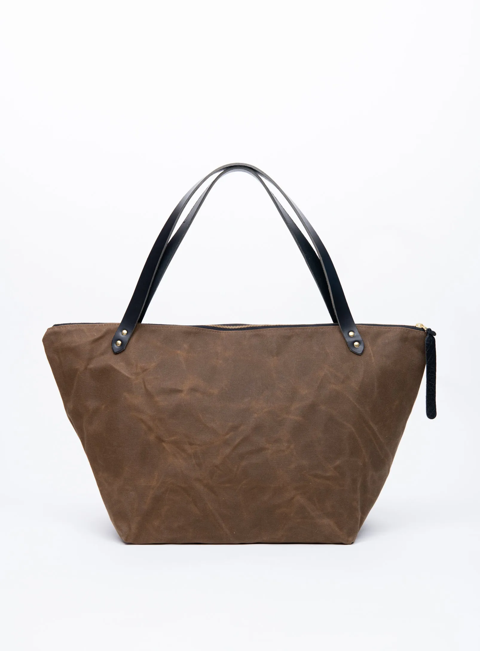 Travel bag in waxed canvas FRONTENAC model