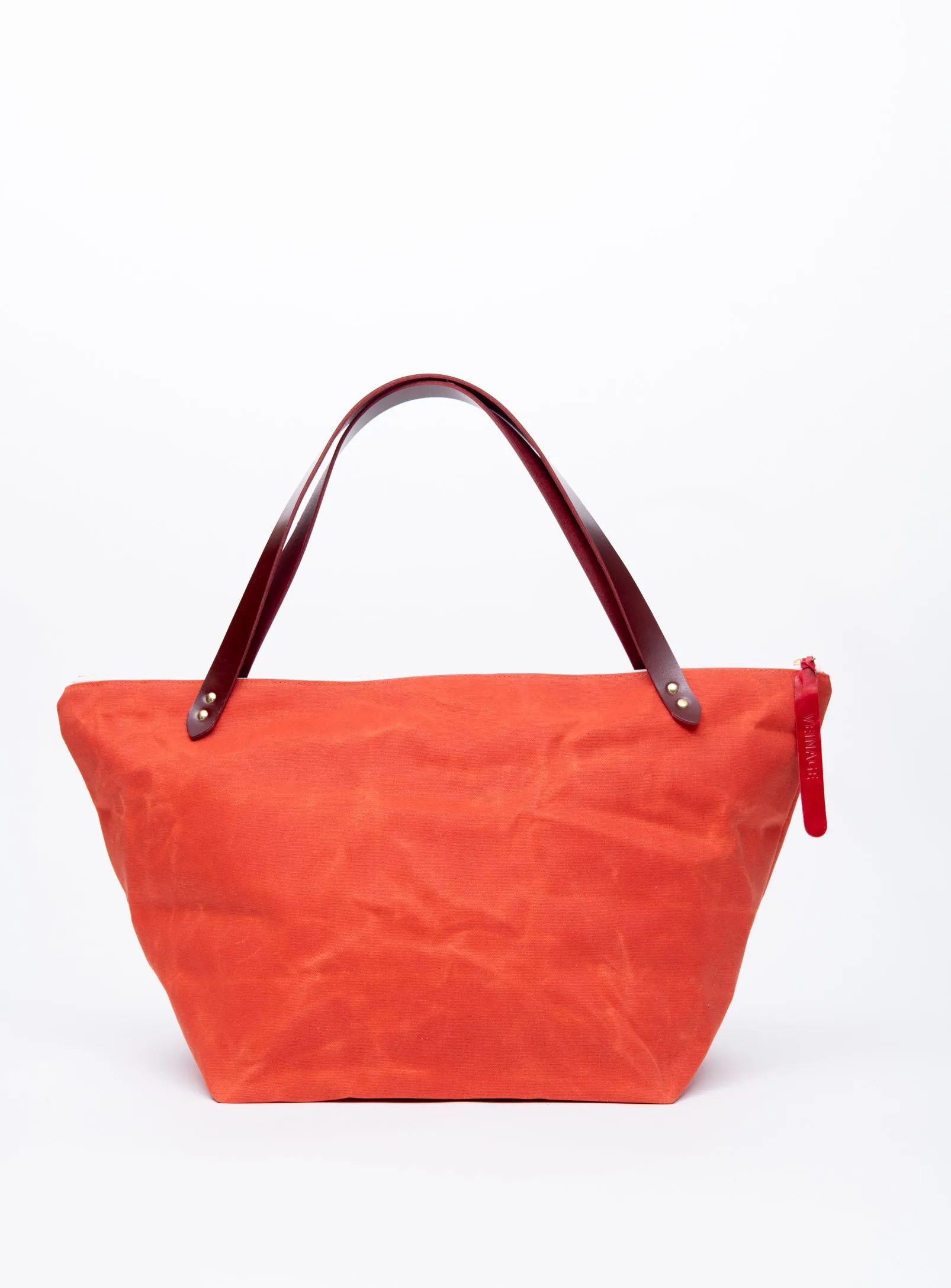 Travel bag in waxed canvas FRONTENAC model