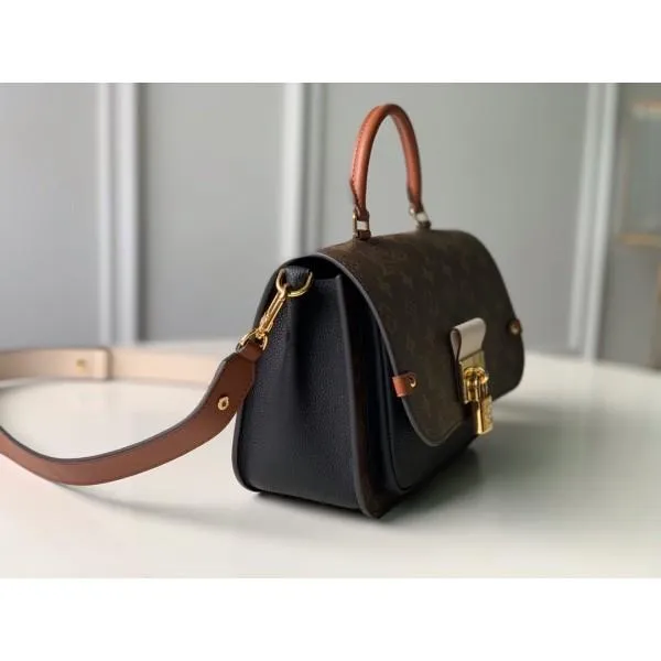 Vaugirard Monogram Canvas Messenger Top Handle Bag M44354 Black 2019 Collection