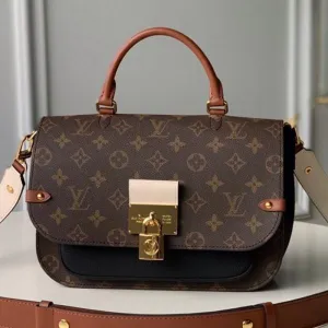 Vaugirard Monogram Canvas Messenger Top Handle Bag M44354 Black 2019 Collection