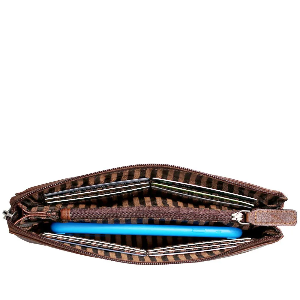 Voyager Zippered Wristlet Clutch #7723
